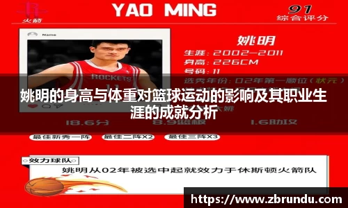 姚明的身高与体重对篮球运动的影响及其职业生涯的成就分析